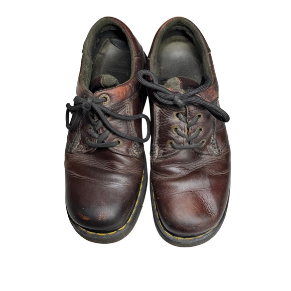 Dr. Martens Dark Brown Leather Oxfords AW004 leather 11 visible wear mens main image 6
